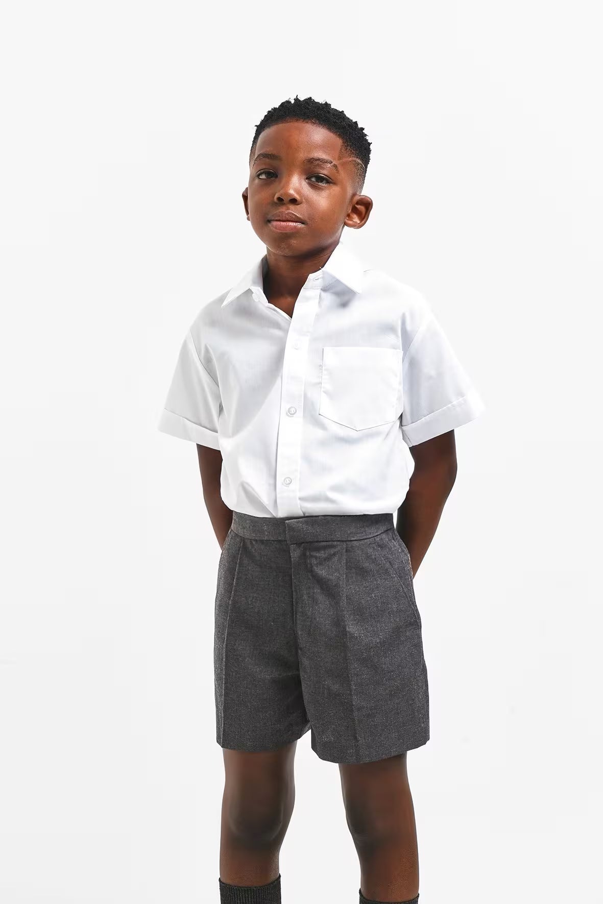 School Grey Short Pants