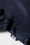 Navy blue rain jacket